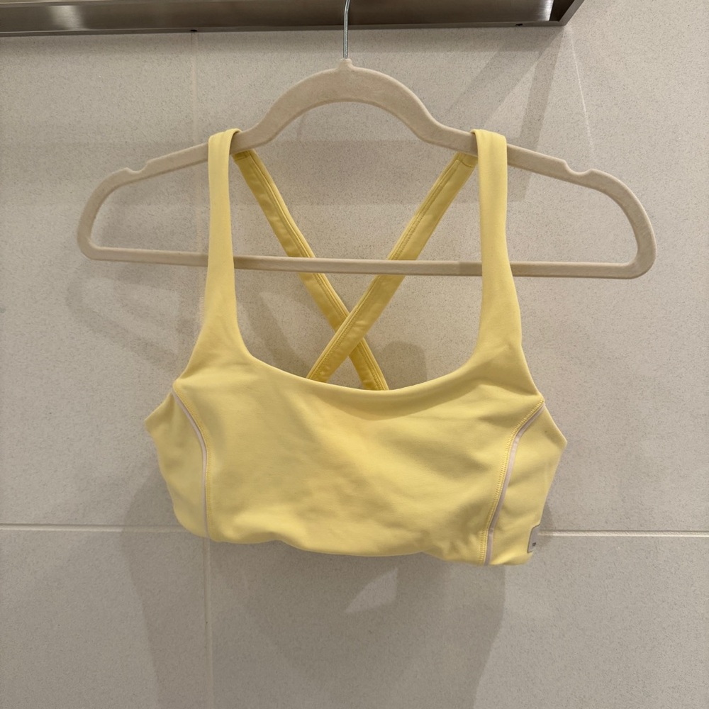 NWOT Vuori Yellow Sports Bra